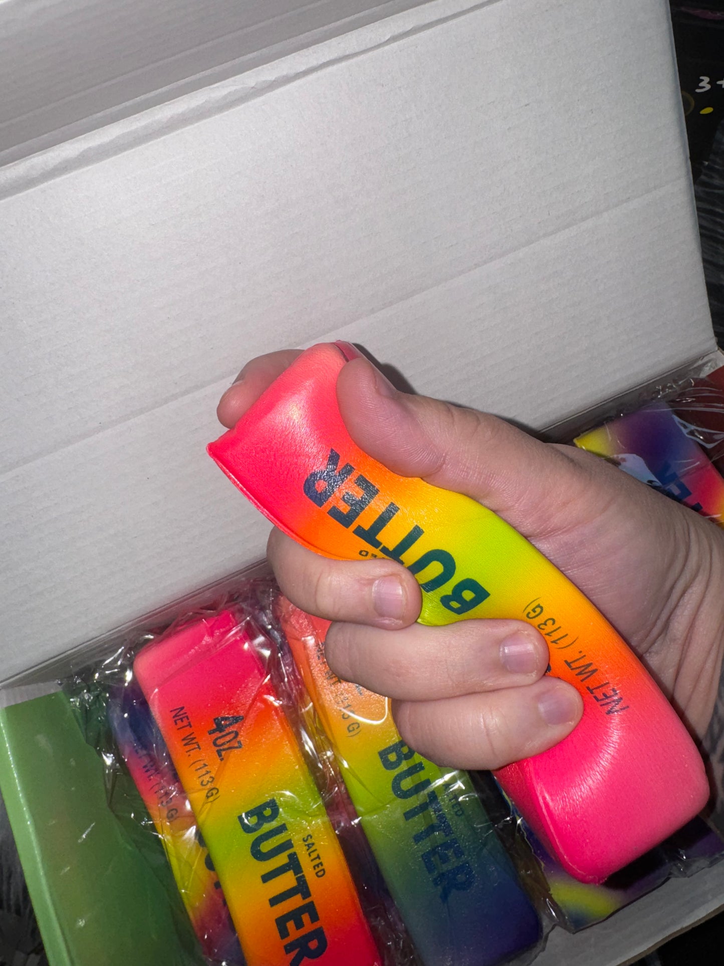 Tye dye butter