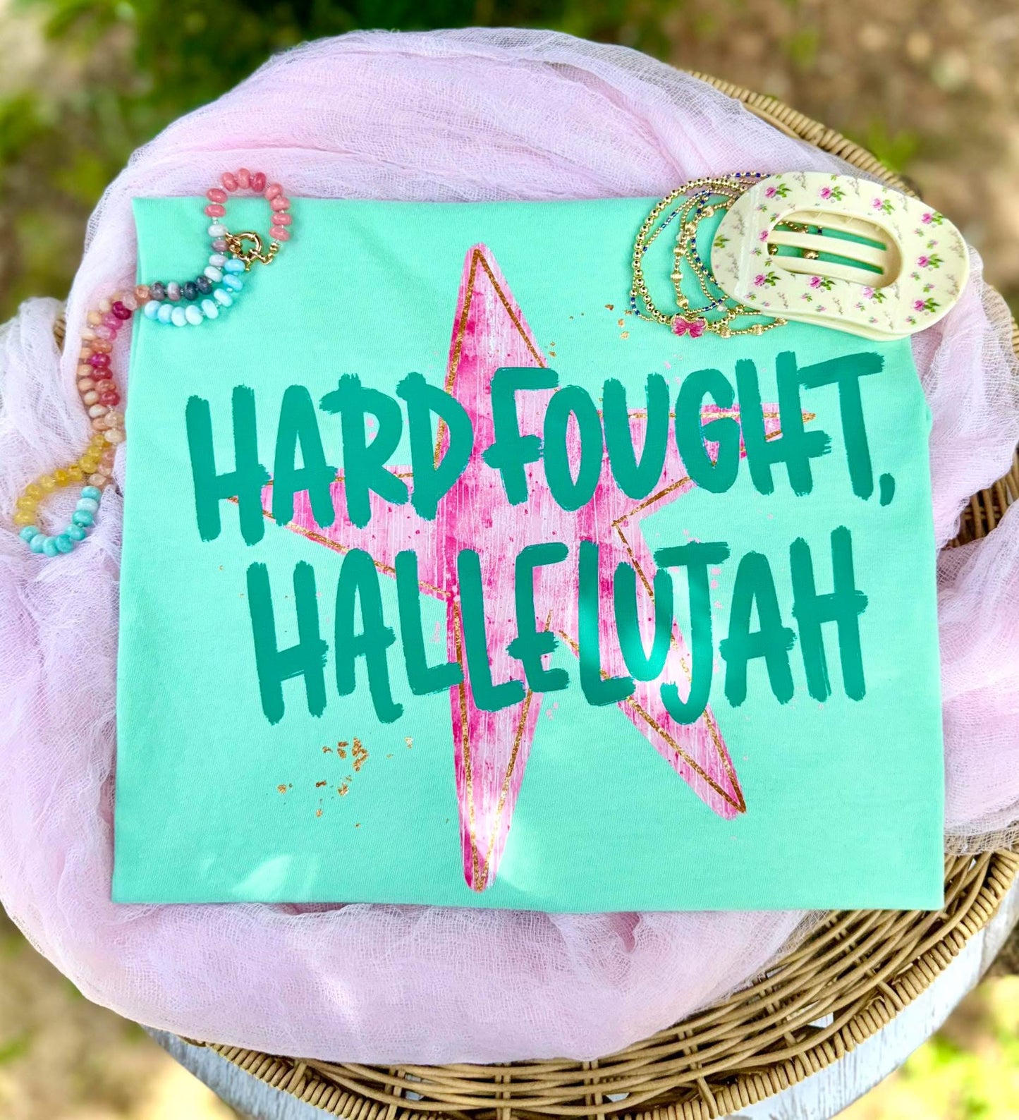 Hard fought hallelujah CC tee