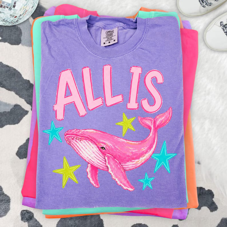 All is whale 🐳 on CC tee