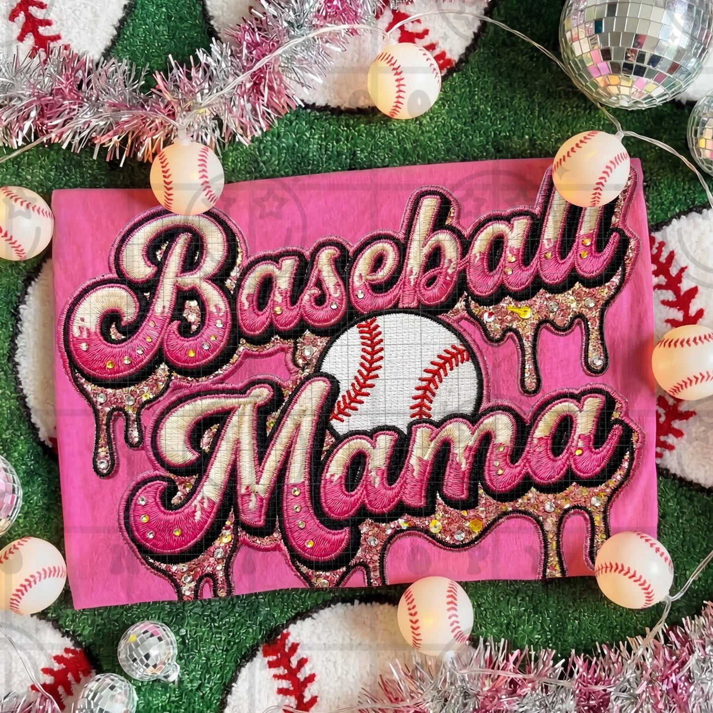 Baseball mama drip