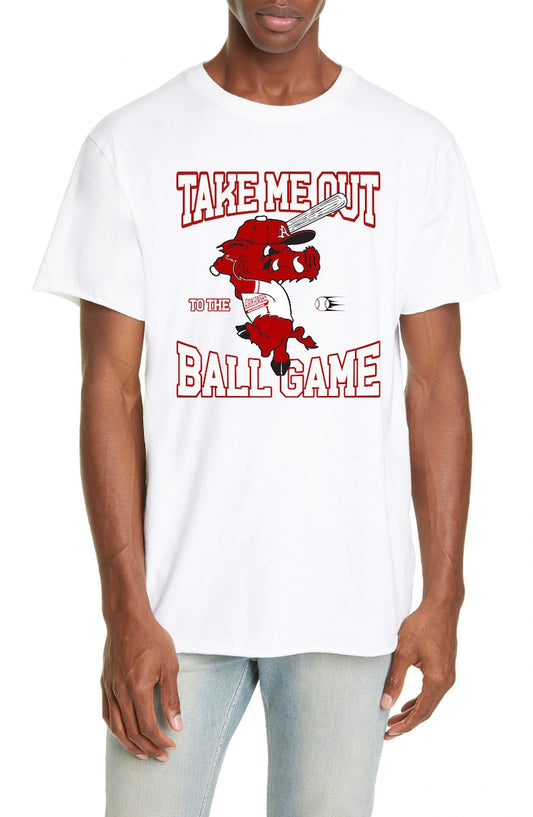 Arkansas- take me out to the ballgame tee