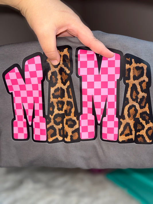 Mama checkered and leopard