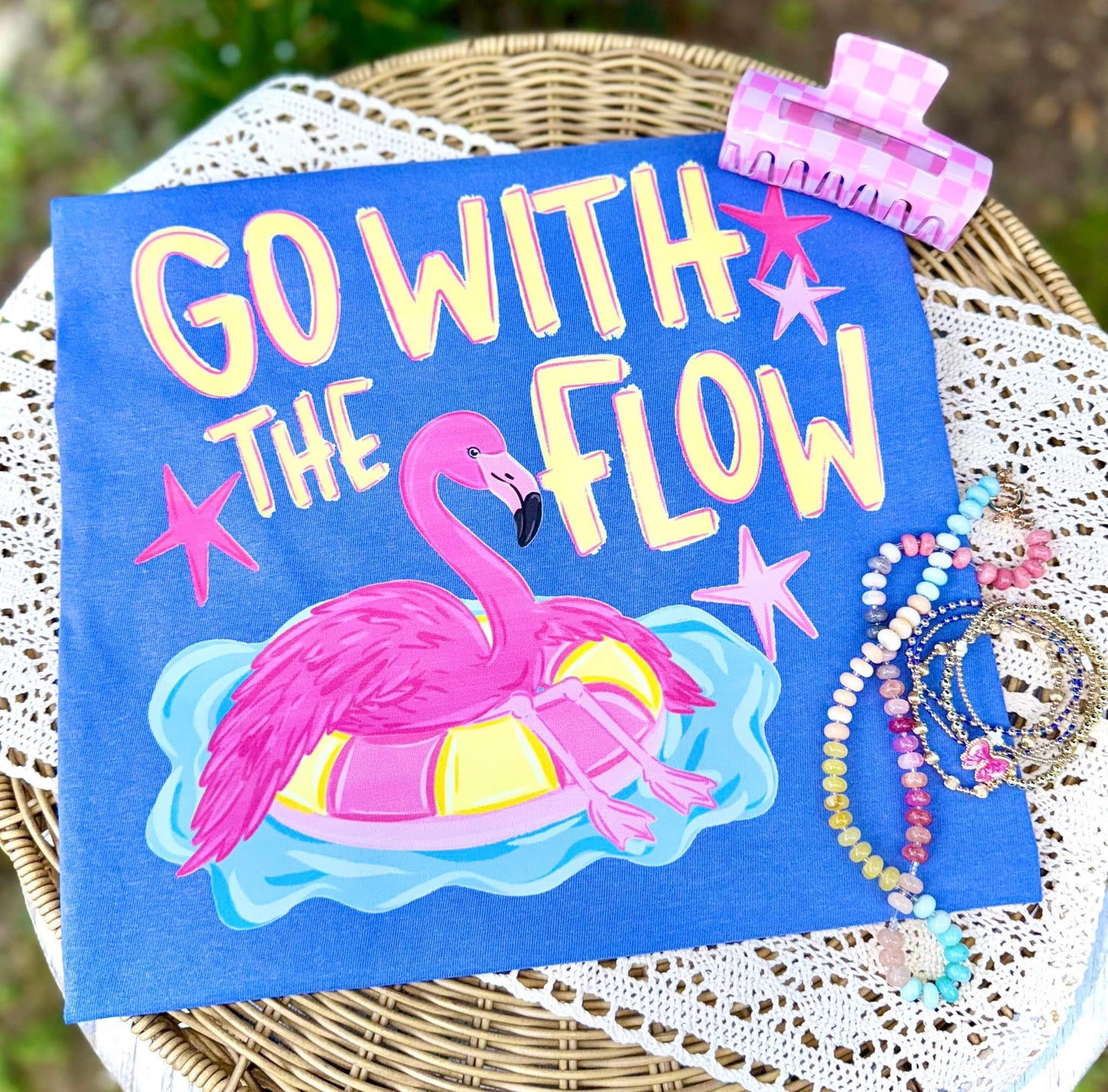 Go with the flow CC tee🦩