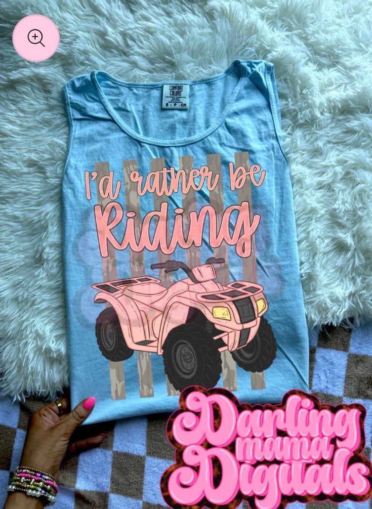 I’d rather be riding CC tank