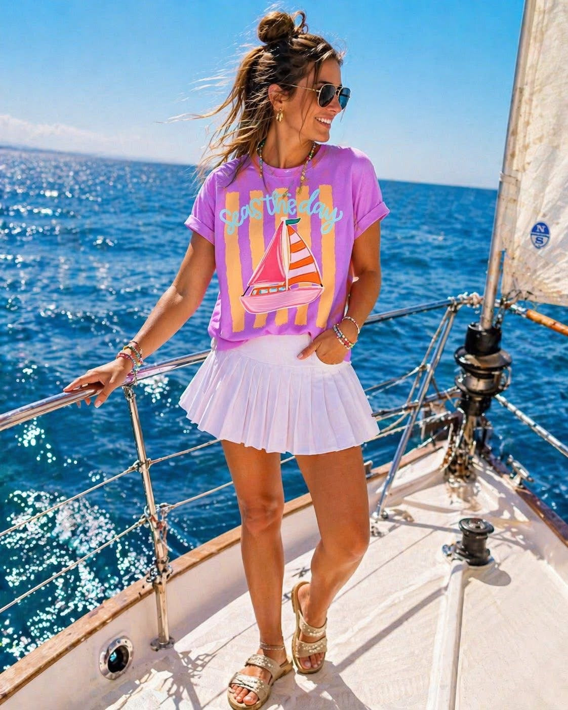 Seas the day neon violet CC