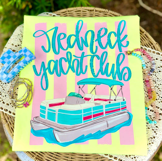 Redneck yacht club neon yellow CC
