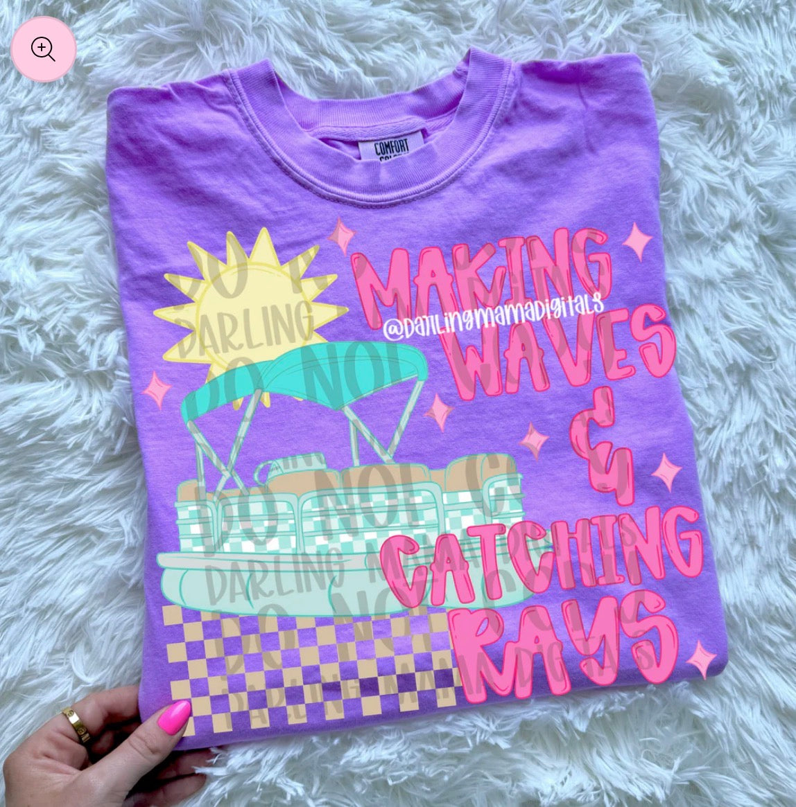 Making waves and catching raves CC tee