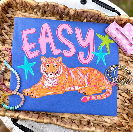 Easy tiger Flo blue CC tee