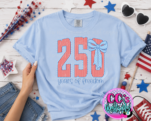 250 years of freedom tee