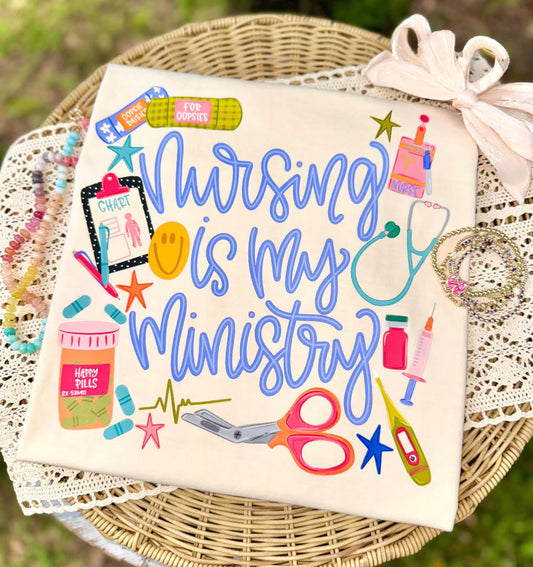 Nursing is my ministry tee