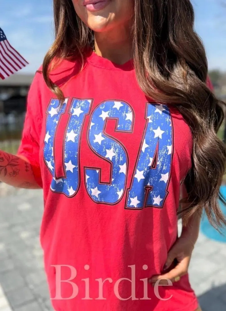 USA red CC tee