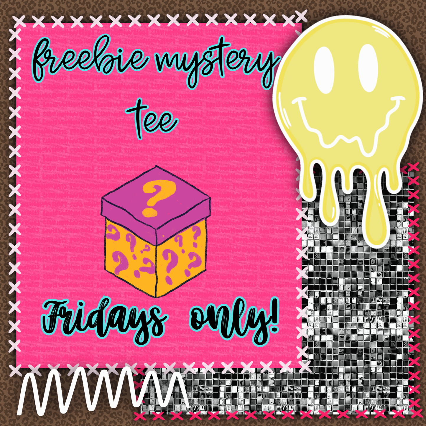 Freebie mystery tee- Fridays only drop!! Must spend $40 before adding to cart