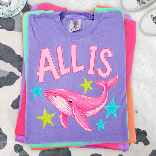 All is whale 🐳 on CC tee