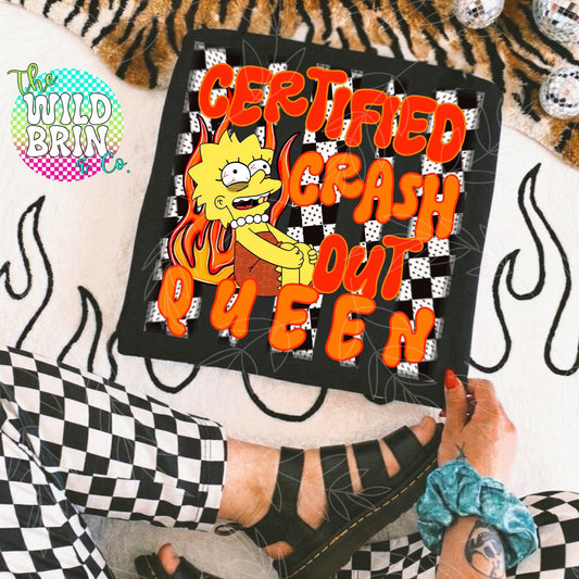 Certified crash out queen tee