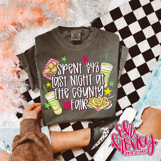 Spent $48 last night at the county fair CC tee